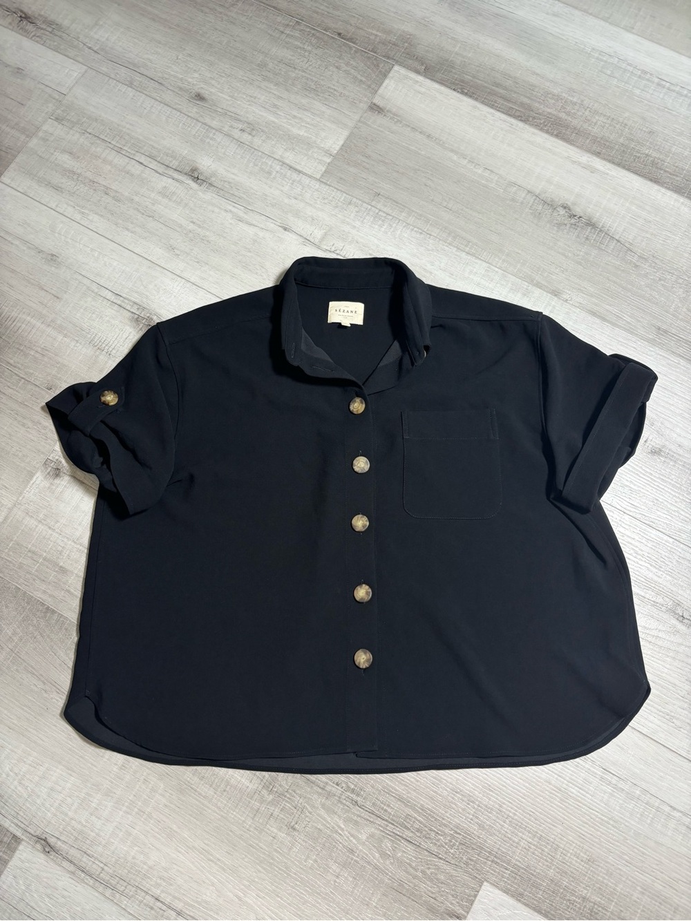 Sézane Laurine Shirt Black Size Large